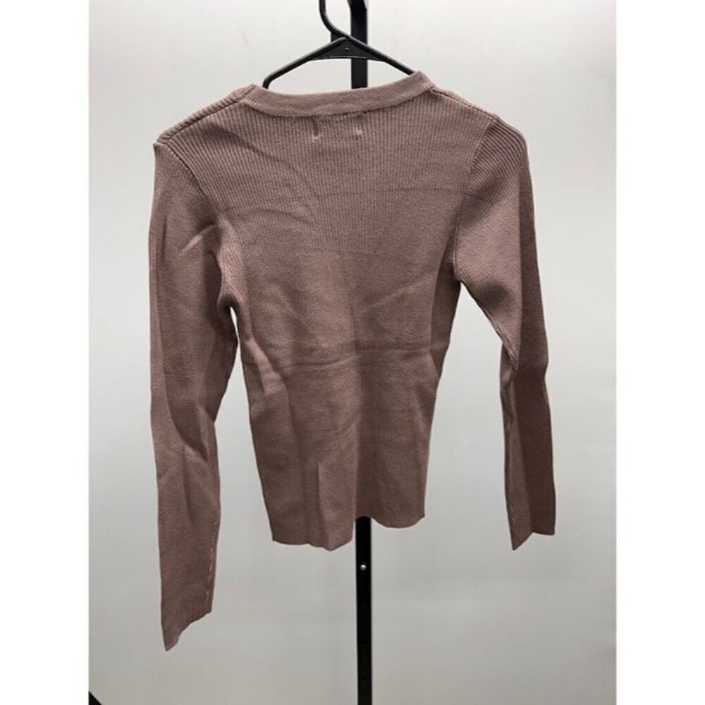 Becool Brown Ribbed Sweater - Picture 5 of 5